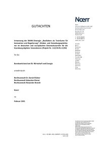 Erprobung digitaler Innovationen im deutschen und europäischen Datenschutzrecht_Titelseite