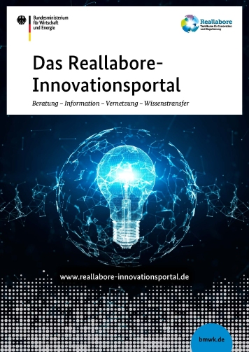 Infobroschüre Reallabore-Innovationsportal_Titelseite Infobroschüre Reallabore-Innovationsportal_Titelseite