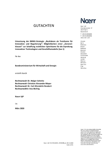 Möglichkeiten einer Generalklausel_Titelseite Möglichkeiten einer Generalklausel_Titelseite