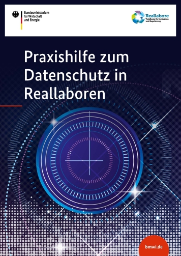 Praxishilfe zum Datenschutz in Reallaboren_Titelseite Praxishilfe zum Datenschutz in Reallaboren_Titelseite